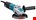 Makita haakse slijper 230V - GA5080RX02 -  1400W - ∅125mm - X-LOCK - met vastzetschakelaar - in doos