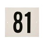 Besbo huisnummerplaat - Nr. 81 - aluminium