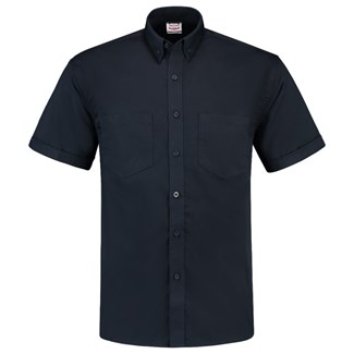 Tricorp werkhemd - Casual - korte mouw - basis - marine blauw - 4XL - 701003