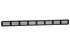 Nedco plintrooster - vlak - 400x30mm - zwart - aluminium