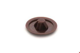 HECO afdekkapje - voor Hecofix pzd2 4-5 - RAL 9005 middenbruin - 500 stuks
