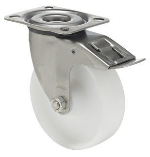 Colson Zwenkwiel nylon met rem 100 mm - 150 kg