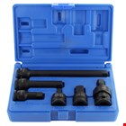 Action DO640110601 slagadapterset [7-delig] 3/8" in spuitgietkoffer