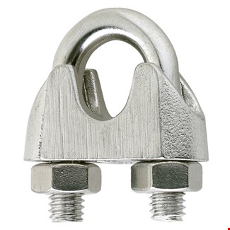 DX Staaldraadklem rvs a4 din 741 8mm m6
