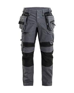 Blåkläder X1900 werkbroek denim stretch grijs/zwart maat 52