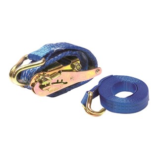 Ivana 48612 spanband met ratel en haken 7 m blauw 