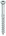 HECO TOPIX-plus glaslatschroeven - lenskop verzinkt - 3,5x50/27 mm - T10 - deeldraad - 500 st