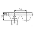 Pu-Tandriem Synchroflex 252 - At3 - 16Mm.Conti