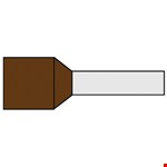 Klemko geisoleerde adereindhuls - G 495-N - 12 mm - 10 mm² - vertind - bruin