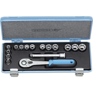 GEDORE doppendoos - 30 JMU-10 - 3/8 inch - 6-19 mm - 16-delig
