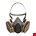 3M™ herbruikbaar halfgelaatsmasker - medium-  6200