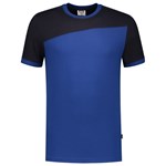 Tricorp 102006 T-shirt bicolor Naden - koningsblauw/marine blauw - maat M