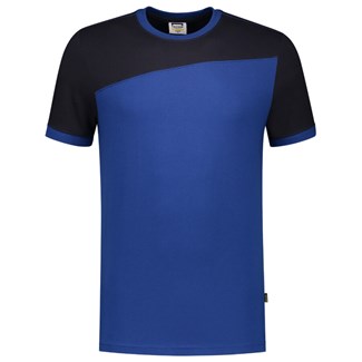 Tricorp 102006 T-shirt bicolor Naden - koningsblauw/marine blauw - maat M