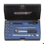 GEDORE doppendoos - D 20 EMU-3 - 1/4 inch - 4-13 mm - in kunststof cassette - 17-delig