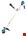 accu Makita bosmaaier - UR002GZ01 - XGT 40V Max - U-greep - excl. accu en lader - in doos