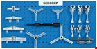 GEDORE trekkerset - voor industrie - 2/3-armig - 17-delig