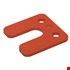 Gebr. Bodegraven drukplaten - met sleuf - 5 mm - kunststof - rood - 192 st