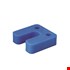 Gebr. Bodegraven drukplaten - met sleuf - 20 mm - kunststof - blauw - 48 st 