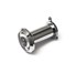 DX deurspion zichtveld 180° - Ø14 mm - deurdikte 35/60 mm - messing verchroomd - DRS180B 