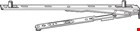 Roto schaararm - NT - Royal Axer - 250/13/20 - draairichting 2