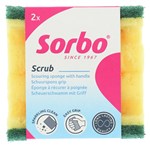SORBO Schuurspons met handgreep - per 2 stuks
