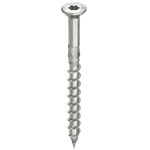 HECO TOPIX-plus vlonderschroeven - platkop RVS A2 - 5x80 mm - Torx T-20 (HD20) - deeldraad - 200 st
