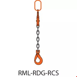 REMA kettinglengen - RML = topschalm - RCS = veiligheidshaak - RDG = inkortklauw - in opbergbox