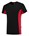 Tricorp T-shirt Bi-Color - Workwear - 102002 - zwart/rood - maat S