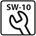 Hoenderdaal gevel/montageschroef - VZ - 6K - SW-10 - 6.5x63mm