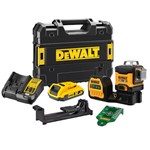 DeWALT DCE089D1G18-QW 12V/18V 3x360° kruislijnlaser groen in TSTAK koffer incl. 2.0Ah accu en lader