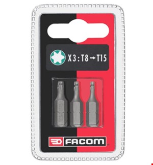 Facom 2240368 Torx bitsen combi set 3 delig - T8-15