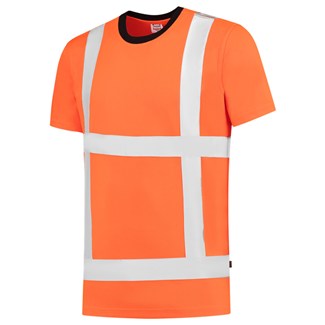 Tricorp 103005 T-shirt RWS Birdseye - fluor orange - maat XS
