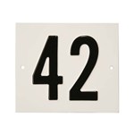 Besbo huisnummerplaat - Nr. 42 - aluminium