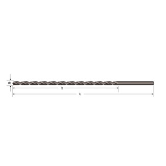 Dormer spiraalboor lang - HSS - A125 - 6 x 200 mm