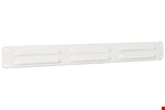 Nedco schoepenrooster alu. 370 x 40 mm RAL9010 wit