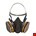 3M™ herbruikbaar halfgelaatsmasker - large - 6300