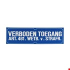 Verbodsbord - verboden toegang - pvc