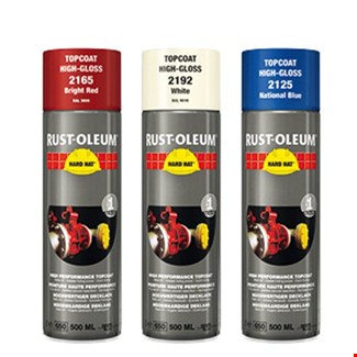 Rust-Oleum deklaag - Hard Hat - in RAL kleur