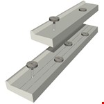 illbruck clips voor neuslat - 25 mm - 100 stuks