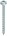 HECO TOPIX-plus schroeven - rondkop verzinkt - 4x45 mm - PZ2 - voldraad - 200 st