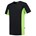 Tricorp T-shirt Bi-Color - Workwear - 102002 - zwart/limoen groen - maat M