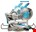 Makita radiaal accu afkortzaag - LS004GZ01 - 40V Max - 260mm - excl. accu en lader - met AWS zender - in doos