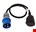 Qwatt Pro verloopsnoer stekker naar contrastekker randaarde - 3x2,5 mm² H07RN-F - 1 m 