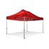 Grizzly werktent - GO-WORK 50 - 3x4,5 m - alum. frame brede voet - rood