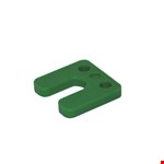 Gebr. Bodegraven drukplaten - met sleuf - 10 mm - kunststof - groen - 144 st