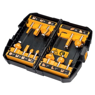 DEWALT DT90016-QZ Frezenset 12-delig - Schacht 8 mm