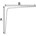 DX plankdrager - staal geperst - 280 x 345 mm - wit gelakt