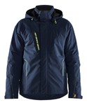 Blåkläder 4484 winterjas 4-weg stretch - blauw/High Vis geel maat XS