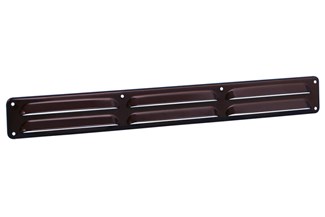 Nedco schoepenrooster alu. 370 x 40 mm RAL8017 bruin