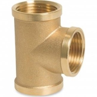 T-stuk - Fig.130 - Messing - binnen/binnen/binnen - 1/2"